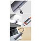 Baseus Metal Gleam HUB USB Type C HDMI / DP / USB Type C / minijack 3.5mm / RJ45 / SD (WKWG020213) hinta ja tiedot | Adapterit | hobbyhall.fi