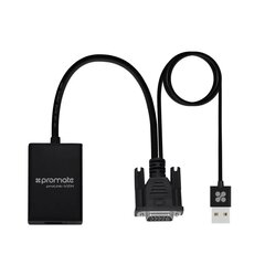 Promate proLink-V2H VGA HDMI / USB Audio hinta ja tiedot | Adapterit | hobbyhall.fi