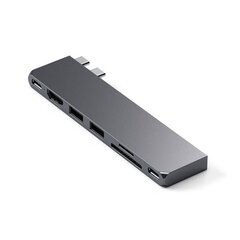 Satechi Pro Hub Slim, space gray - USB hub hinta ja tiedot | Satechi Tietokoneiden lisävarusteet | hobbyhall.fi