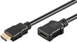 Goobay, HDMI, 50 cm hinta ja tiedot | Adapterit | hobbyhall.fi