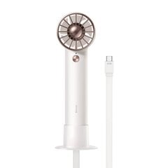 Pöytäkoneen tuuletin Baseus Flyer Turbine 4000 mAh + Type-C 0.2 m valkoinen ACFX010102 hinta ja tiedot | Tuulettimet | hobbyhall.fi