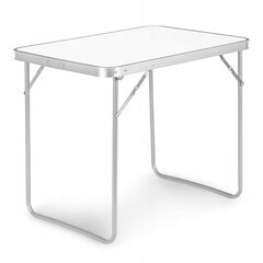Kokoontaitettava piknikpöytä valkoinen 70x50cm ModernHome hinta ja tiedot | Retkeilyvarusteet | hobbyhall.fi