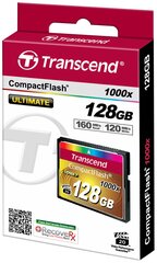Transcend Compact Flash 128GB 1000x hinta ja tiedot | Puhelimen muistikortit | hobbyhall.fi