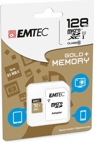Emtec ECMSDM128GXC10GP hinta ja tiedot | Puhelimen muistikortit | hobbyhall.fi