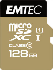 Emtec ECMSDM128GXC10GP hinta ja tiedot | Puhelimen muistikortit | hobbyhall.fi