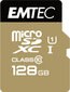Emtec ECMSDM128GXC10GP hinta ja tiedot | Puhelimen muistikortit | hobbyhall.fi