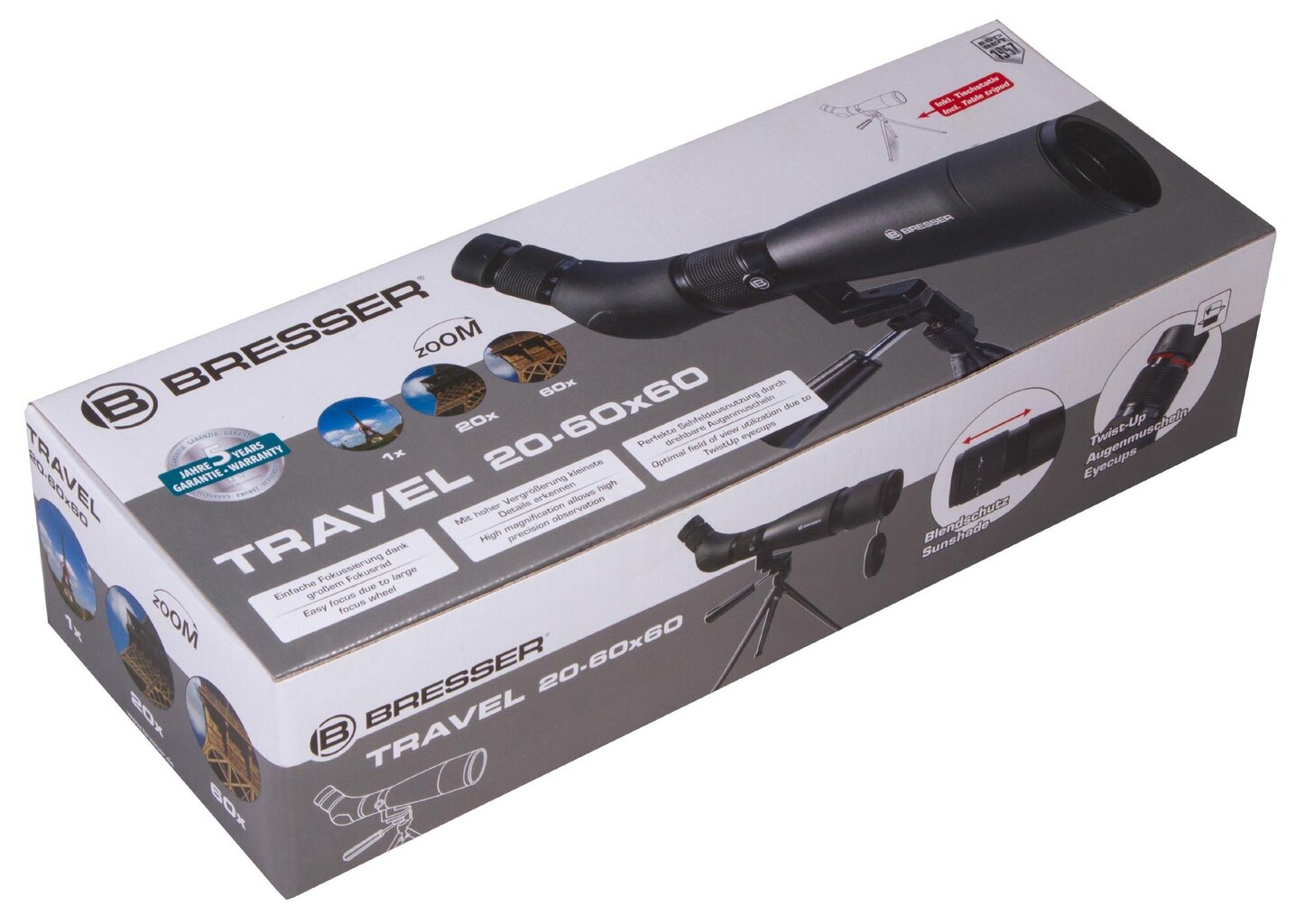 Bresser Travel 20-60x60 Spotting Scope hinta ja tiedot | Kiikarit | hobbyhall.fi