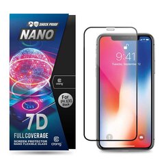 Crong 7D Nano Flexible Glass - täysin peittävä hybridi-näytönsuoja 9H iPhone Xs / X:lle hinta ja tiedot | Näytönsuojakalvot ja -lasit | hobbyhall.fi