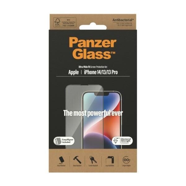 Suojalasi PanzerGlass Ultra-Wide Fit iPhone 14 / 13 Pro / 13 hinta ja tiedot | Näytönsuojakalvot ja -lasit | hobbyhall.fi