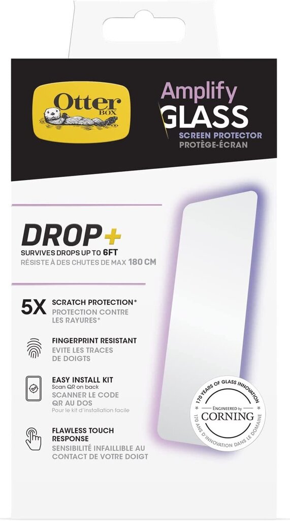 Otterbox Amplify Glass näytönsuoja hinta ja tiedot | Näytönsuojakalvot ja -lasit | hobbyhall.fi