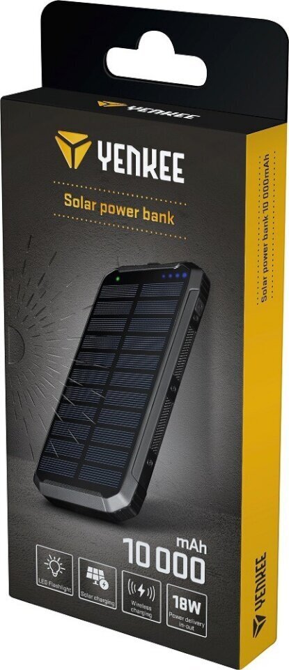 Solar Yenkee YPB1050 10000mAh hinta ja tiedot | Varavirtalähteet | hobbyhall.fi