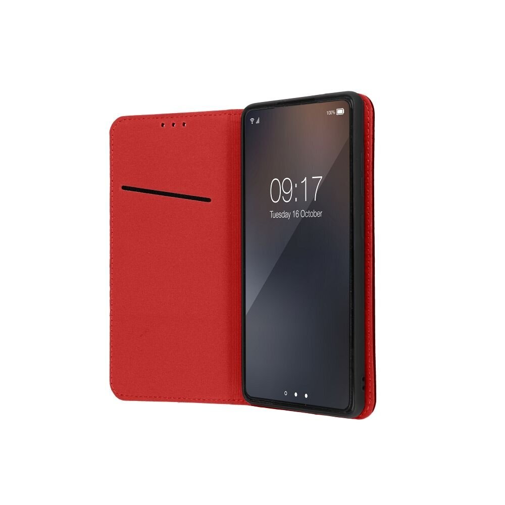 Nahkakotelo SMART PRO XIAOMI Redmi NOTE 12 PRO Plus 5G claretille hinta ja tiedot | Puhelimen kuoret ja kotelot | hobbyhall.fi