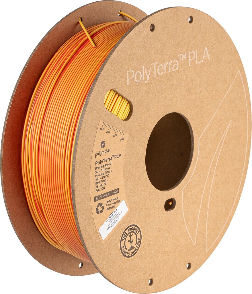 3D-tulostusfilamentti Polymaker Polyterra PLA PRM-11637 hinta ja tiedot | Älylaitteiden lisätarvikkeet | hobbyhall.fi