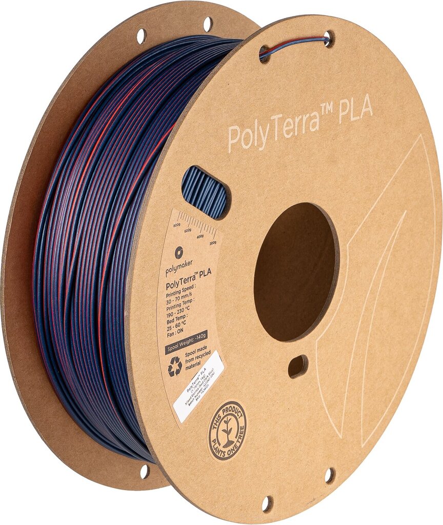 3D-tulostusfilamentti Polymaker Polyterra PLA PRM-11641 hinta ja tiedot | Älylaitteiden lisätarvikkeet | hobbyhall.fi