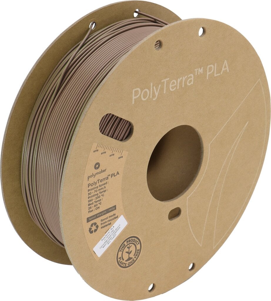 3D-tulostusfilamentti Polymaker Polyterra PLA PRM-11647 hinta ja tiedot | Älylaitteiden lisätarvikkeet | hobbyhall.fi