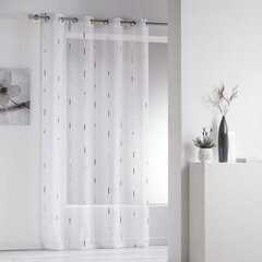 Douceur d'Intérieur Chenilla -valoverho, harmaa, 140 x 280 cm hinta ja tiedot | Verhot | hobbyhall.fi