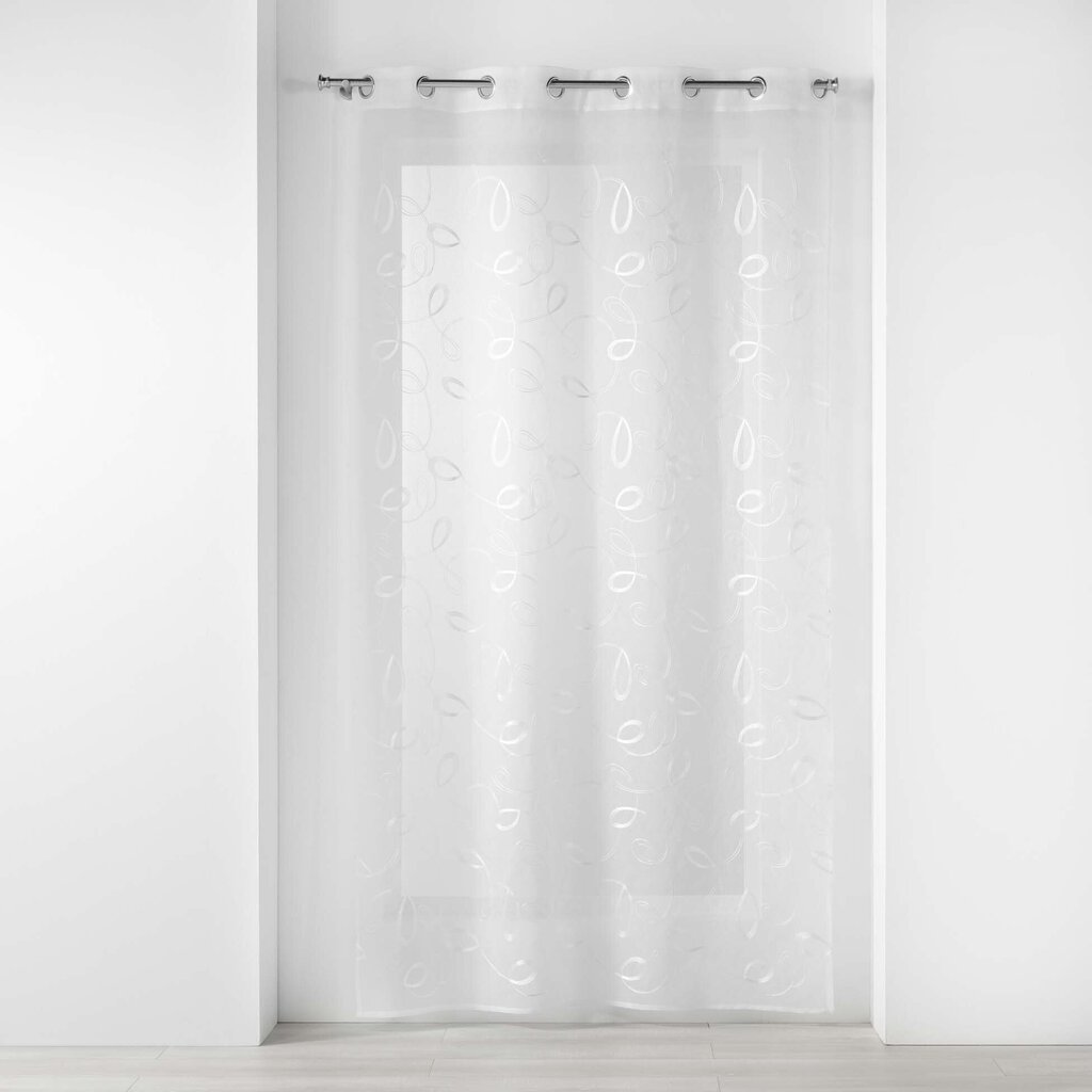 Douceur d'Intérieur Hoops -valoverho, valkoinen, 140 x 280 cm hinta ja tiedot | Verhot | hobbyhall.fi