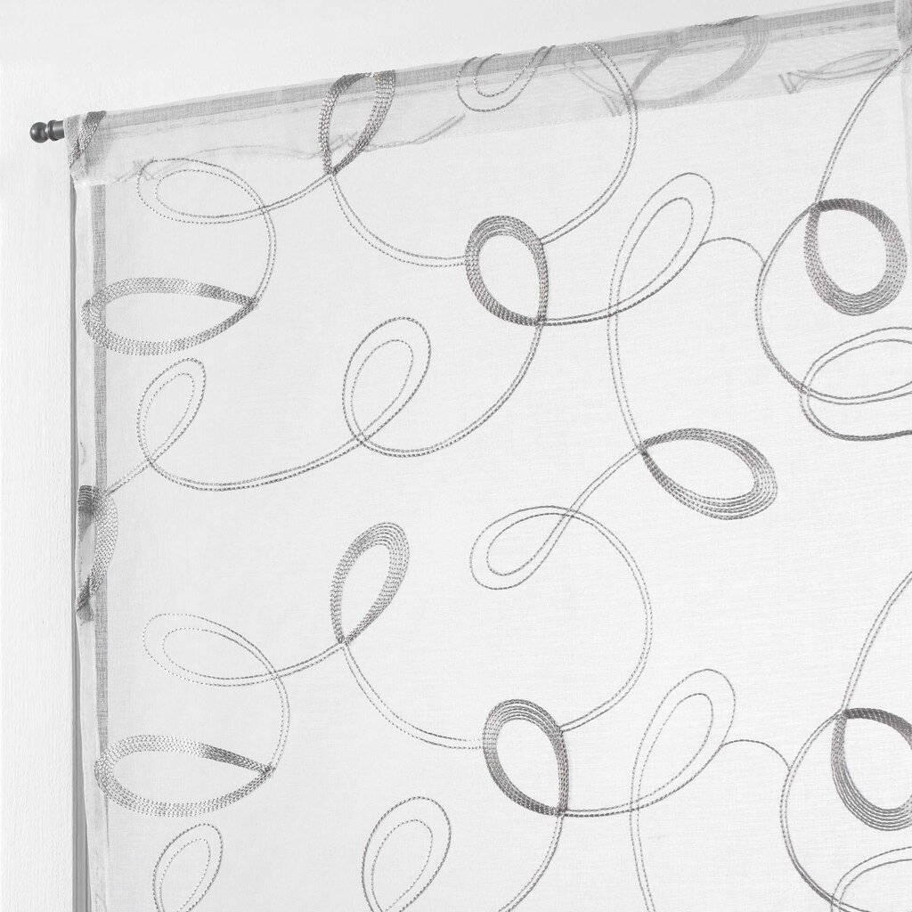 Douceur d'Intérieur Hoops -valoverho, harmaa, 2 x 60 x 120 cm hinta ja tiedot | Verhot | hobbyhall.fi