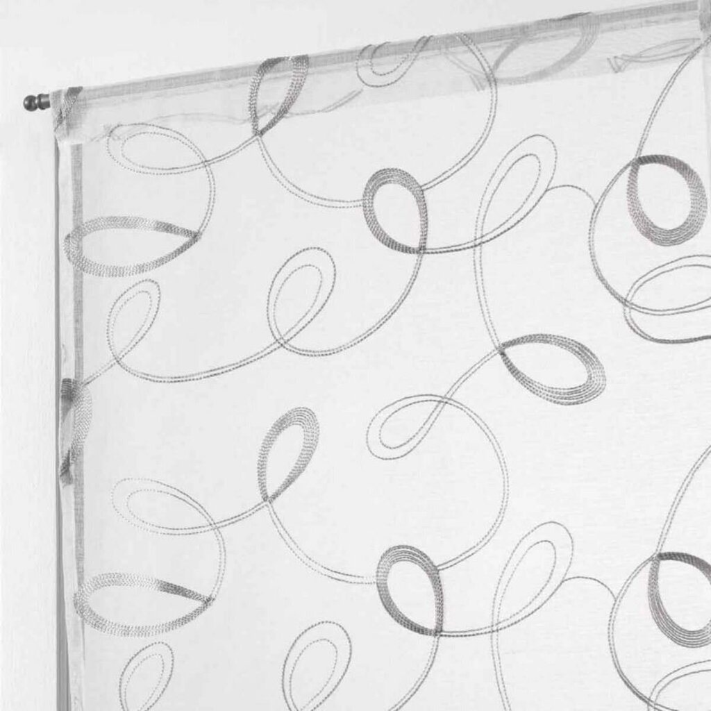 Douceur d'Intérieur Hoops -valoverho, harmaa, 2 x 60 x 160 cm hinta ja tiedot | Verhot | hobbyhall.fi