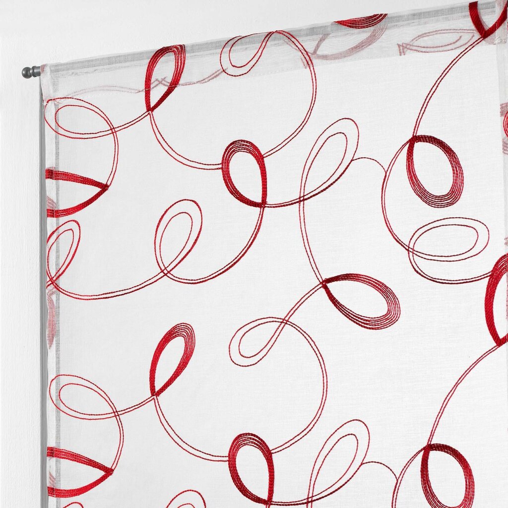 Douceur d'Intérieur Hoops -valoverho, punainen, 2 x 60 x 120 cm hinta ja tiedot | Verhot | hobbyhall.fi