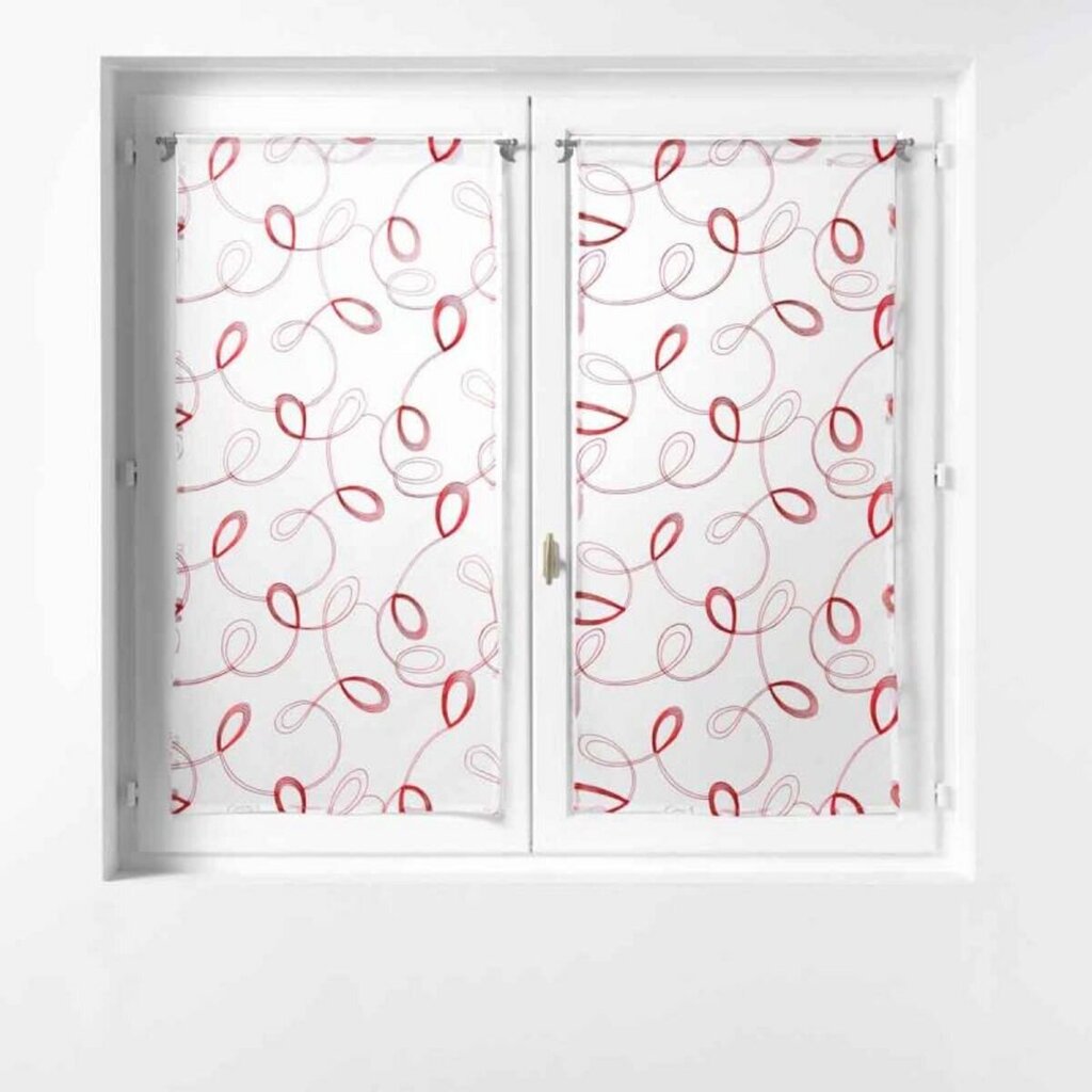 Douceur d'Intérieur Hoops -valoverho, punainen, 2 x 60 x 160 cm hinta ja tiedot | Verhot | hobbyhall.fi