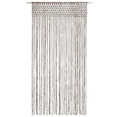 vidaXL Macrame verho harmaanruskea 140x240 cm puuvilla hinta ja tiedot | Verhot | hobbyhall.fi