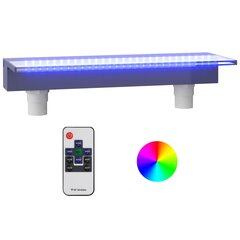 vidaXL Vesiputous RGB LED-valoilla akryyli 60 cm hinta ja tiedot | Puutarhakoristeet | hobbyhall.fi