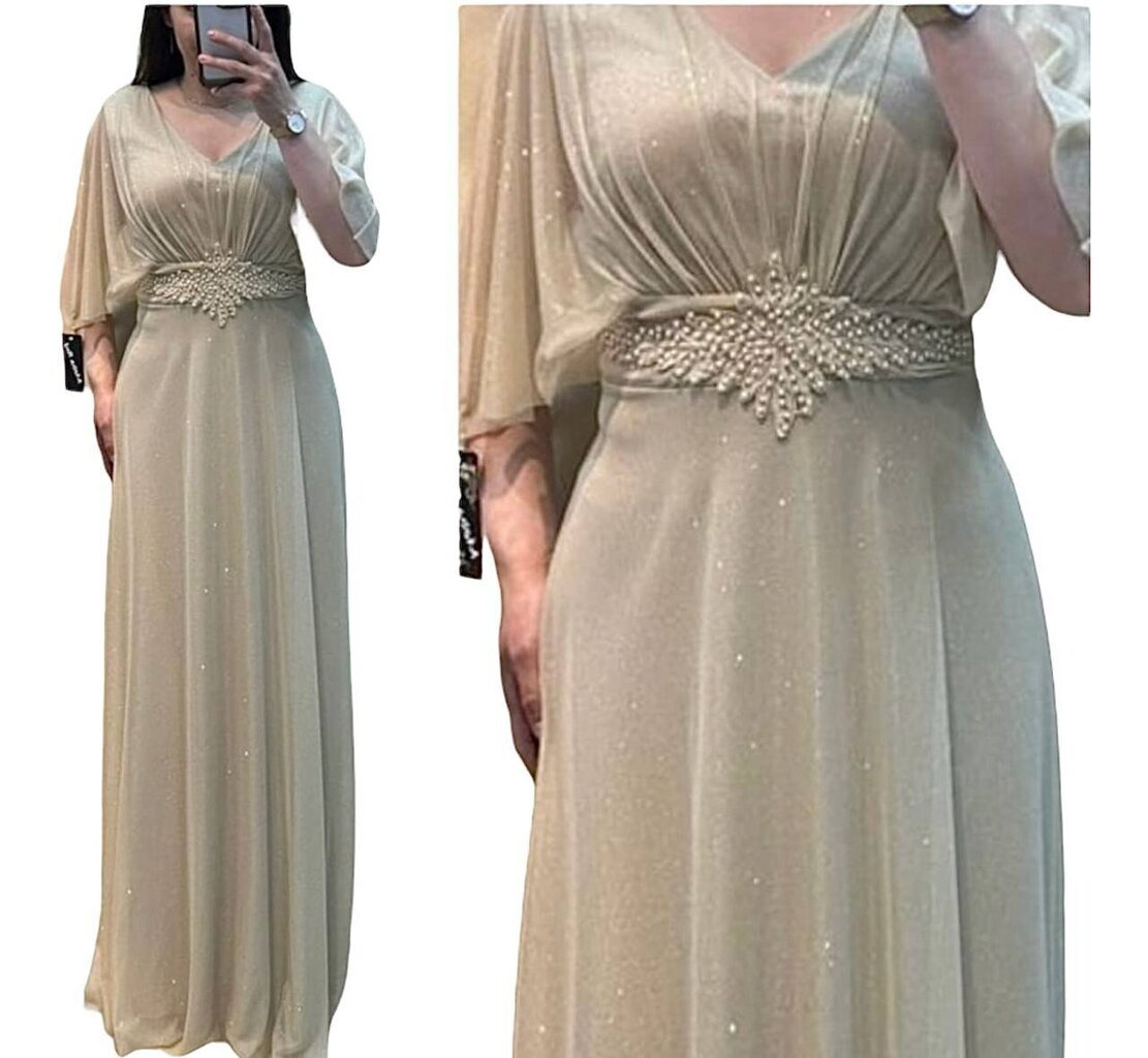 Iltapuku Firat 542 beige hinta ja tiedot | Mekot | hobbyhall.fi