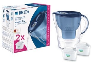 BRITA Marella XL + MXpro, 2 kpl. hinta ja tiedot | Veden suodatinkannut ja suodattimet | hobbyhall.fi