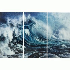 Taulu, Wave, 160x240cm, 3:n osan setti hinta ja tiedot | Taulut | hobbyhall.fi