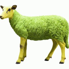 Pieni veistos, Sheep, Colore Vihreä hinta ja tiedot | Sisustustuotteet | hobbyhall.fi