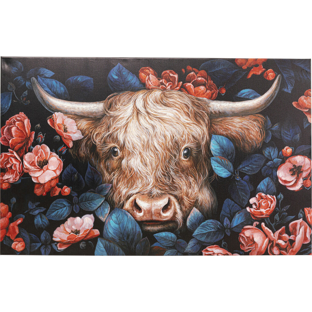 Taulu, Yak, in Flower 140x90cm hinta ja tiedot | Taulut | hobbyhall.fi