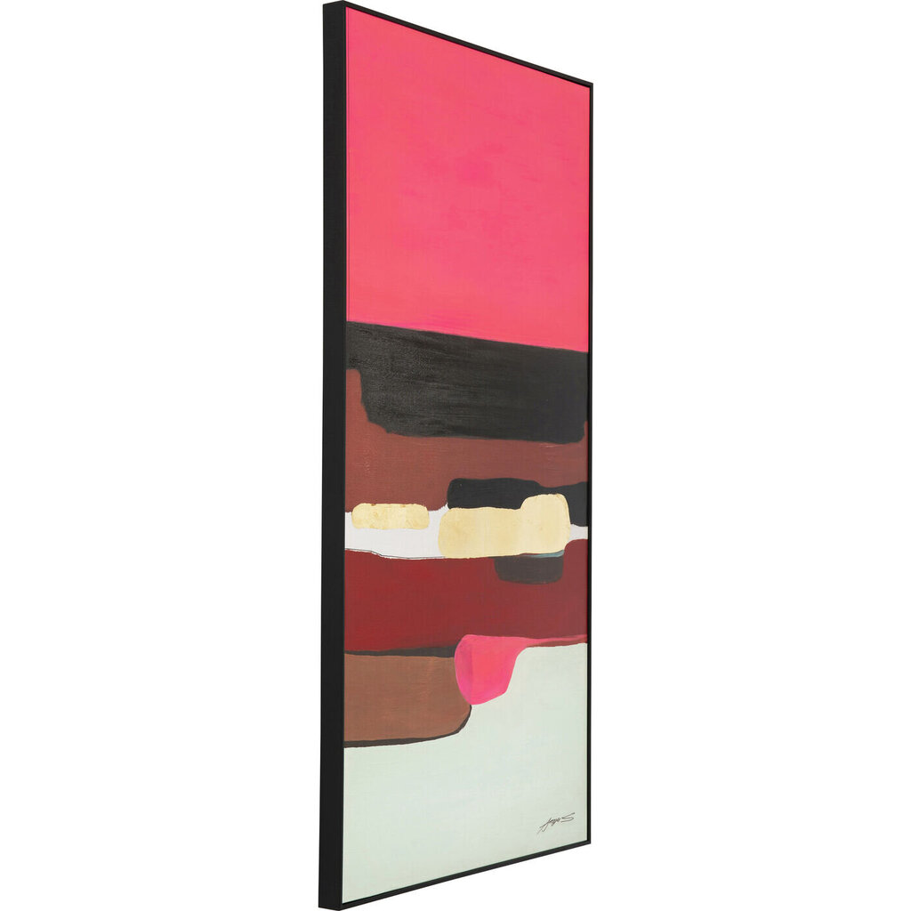 Kehystetty kuva Abstraktit muodot Pinkki 73x143cm hinta ja tiedot | Taulut | hobbyhall.fi