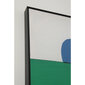 Kehystetty kuva Abstraktit muodot Vihreä 73x143cm hinta ja tiedot | Taulut | hobbyhall.fi