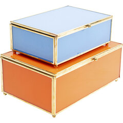 Laatikko Neomi Orange Blue, 2:n osan setti hinta ja tiedot | Sisustustuotteet | hobbyhall.fi