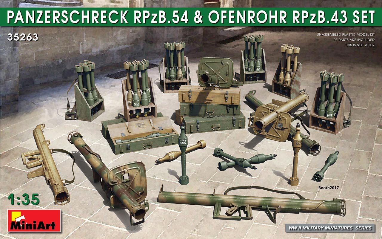 Liimattava malli MiniArt 35263 Panzerschreck RPzB.54 & Ofenrohr RPzB.43 Set 1/35 hinta ja tiedot | Koottavat pienoismallit | hobbyhall.fi