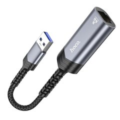 Adapteri Hoco UA26 USB-A kiinni RJ45 (1000 Mbps) harmaa hinta ja tiedot | Hoco Tietokoneiden lisävarusteet | hobbyhall.fi