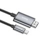 Adapter Hoco UA27 USB-C to HDMI grey hinta ja tiedot | Adapterit | hobbyhall.fi