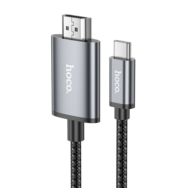 Adapter Hoco UA27 USB-C to HDMI grey hinta ja tiedot | Adapterit | hobbyhall.fi