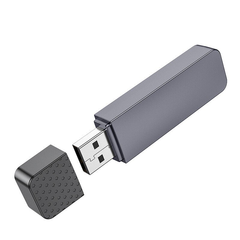 Memory card reader Hoco HB45 2-in-1 USB2.0 grey hinta ja tiedot | Adapterit | hobbyhall.fi