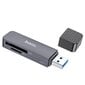 Memory card reader Hoco HB45 2-in-1 USB3.0 grey hinta ja tiedot | Adapterit | hobbyhall.fi