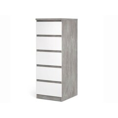 Lipasto Aatrium, 40x50x111 cm, valkoinen/harmaa hinta ja tiedot | Lipastot | hobbyhall.fi