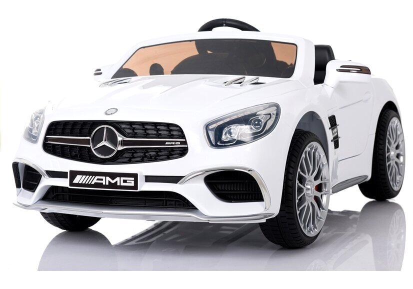 Mercedes-Benz SL65 sähköauto lapsille, valkoinen hinta ja tiedot | Lasten sähköautot | hobbyhall.fi