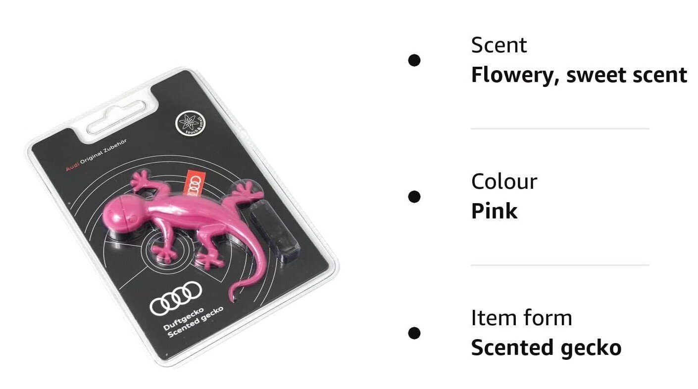 Ilmanraikastin Audi 000087009AC Gecko, vaaleanpunainen, kukkainen, makea aromi hinta ja tiedot | Ilmanraikastimet autoon | hobbyhall.fi