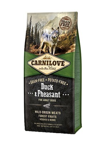 Kuivaruoka koirille Carni Love Duck & Pheasant for Adult 12 kg hinta ja tiedot | Koiran kuivaruoka | hobbyhall.fi