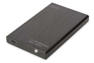 Digitus, 2.5" SSD/HDD, SATA I-II - USB 2.0 hinta ja tiedot | Ulkoisten kovalevyjen kotelot | hobbyhall.fi