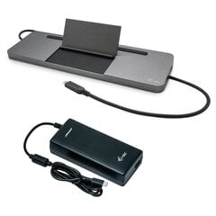 I-TEC USB-C Metal Dock + įkroviklis 112W hinta ja tiedot | iTec Kannettavat tietokoneet ja lisätarvikkeet | hobbyhall.fi