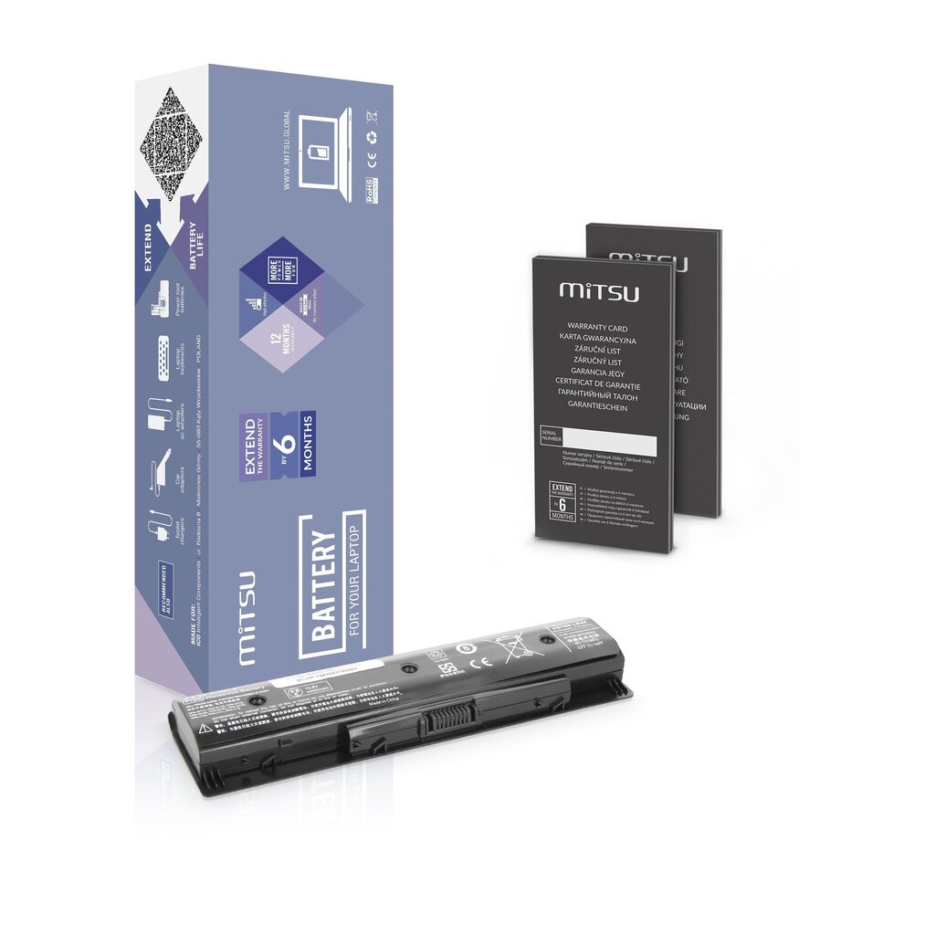 Mitsu BC/HP-15 (HP 4400 MAH 48 WH) hinta ja tiedot | Kannettavien tietokoneiden akut | hobbyhall.fi