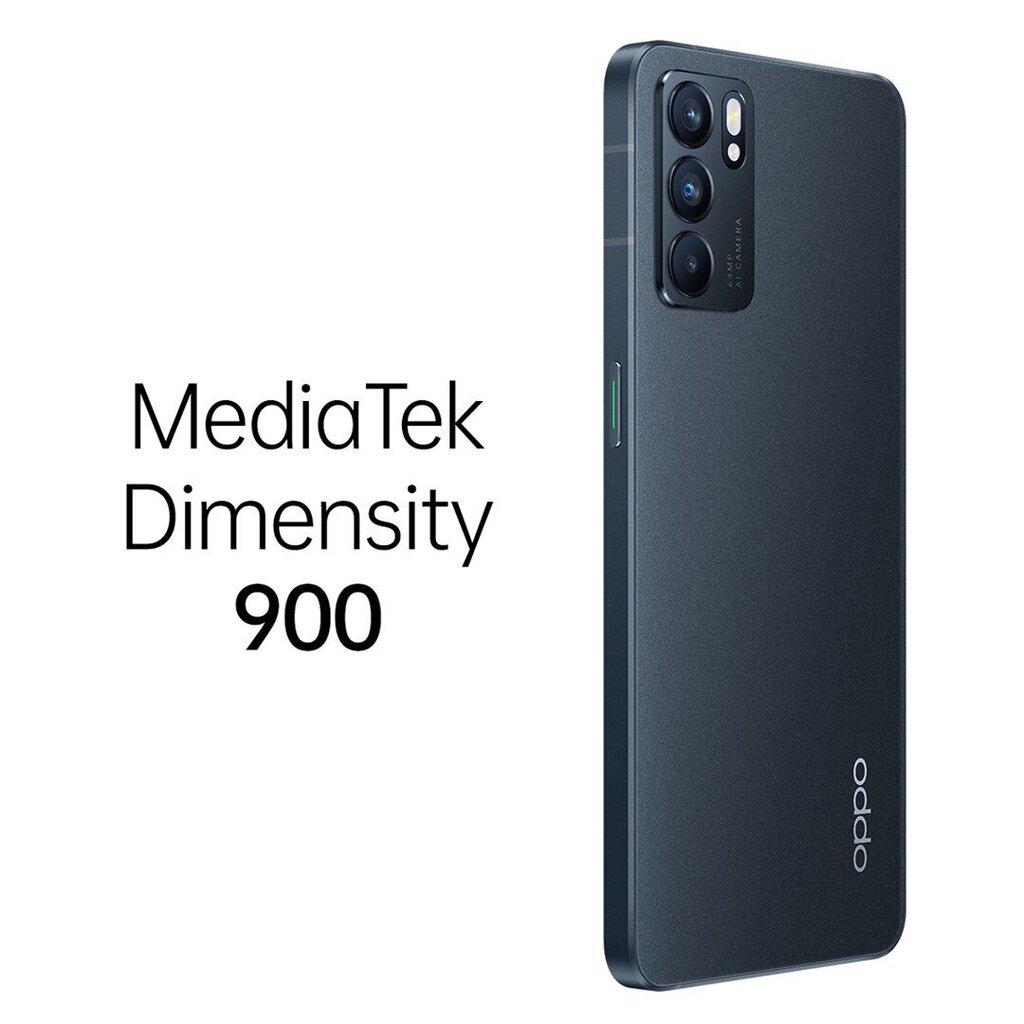 Oppo Reno 6 5G 8/128GB black hinta ja tiedot | Matkapuhelimet | hobbyhall.fi