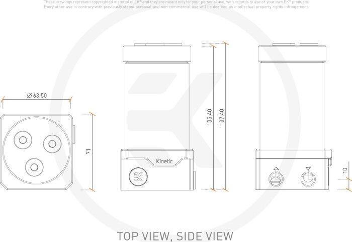 EK Water Blocks EK-Quantum Kinetic TBE 160 DDC Body D-RGB hinta ja tiedot | Vesijäähdytystarvikkeet | hobbyhall.fi